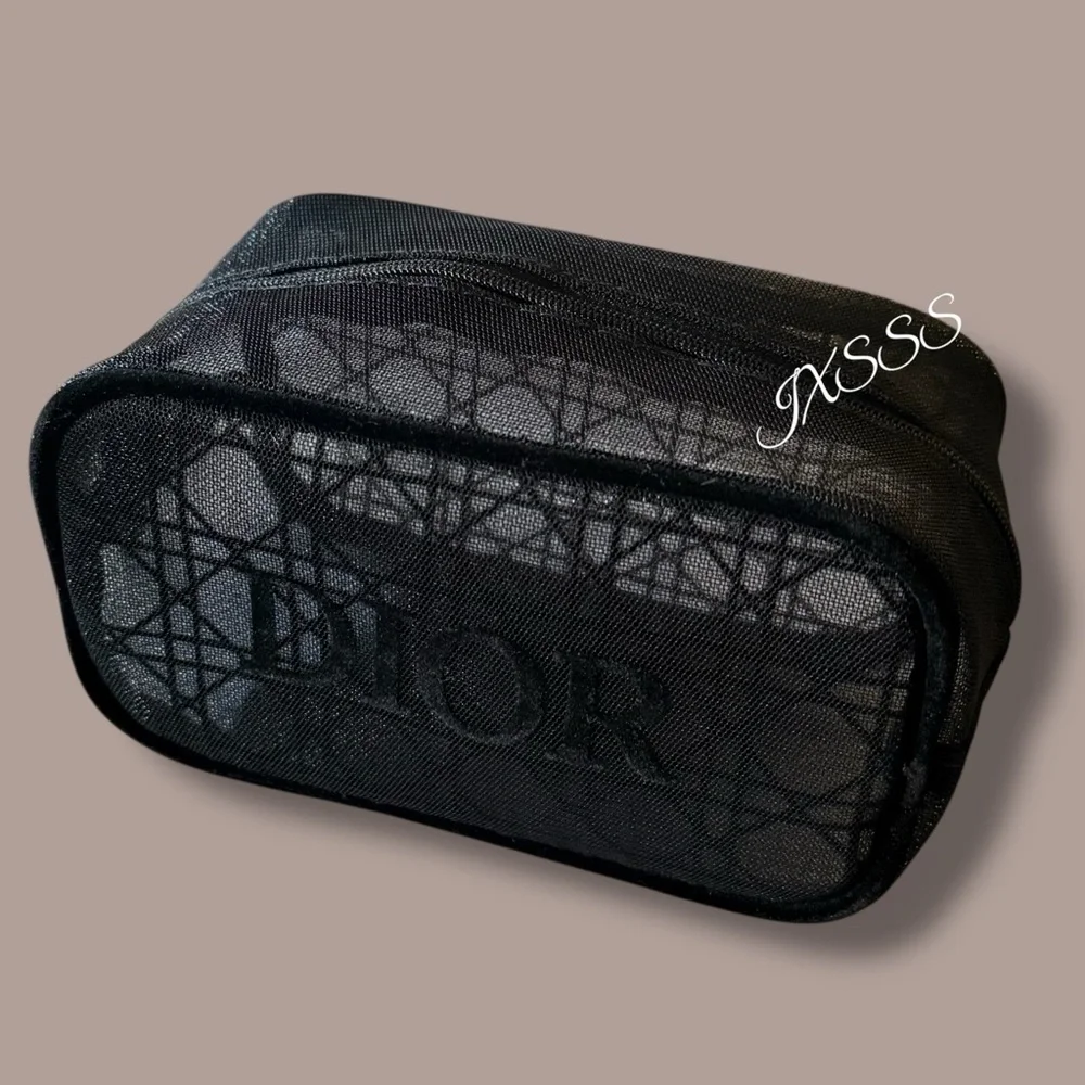 Black (Mesh) Dior Beauty Cosmetic-Makeup Bag - Picture 2 of 15